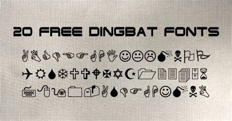 20 Must-Have Free Dingbat Fonts | Best Design Options | Dingbat fonts ...