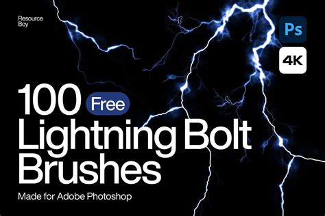 100 Free Lightning Bolt Photoshop Brushes - Free UI Resources