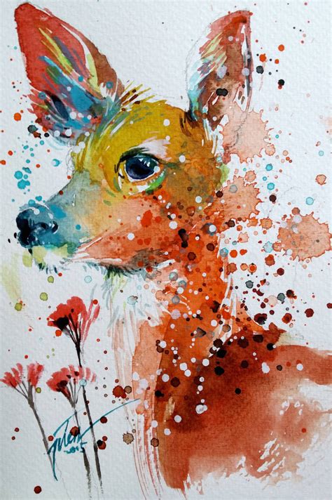 Colorful Splashed Watercolor Animals Paintings – Fubiz Media