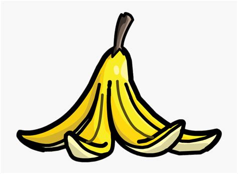 Banana Peel Clipart - Banana Peel Png Free, Transparent Png - kindpng