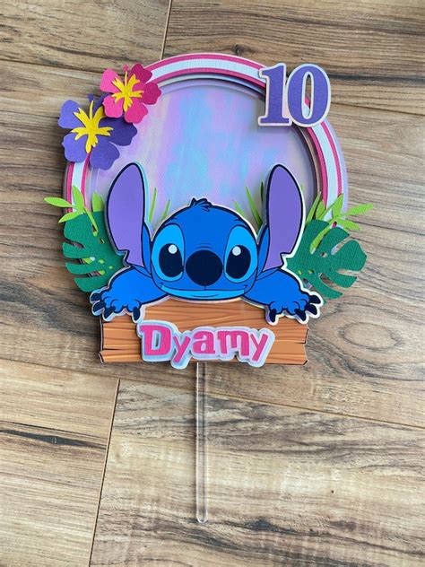 Stitch Cake Topper / Stitch Birthday Party / Stitch Birthday - Etsy