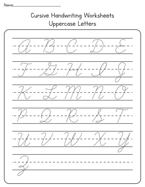 Make Cursive Worksheets