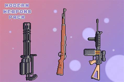 2D Weapon Pixel Guns Pack | GameDev Market