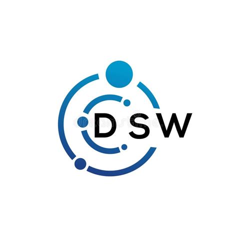 DSW Letter Logo Design on White Background. DSW Creative Initials ...