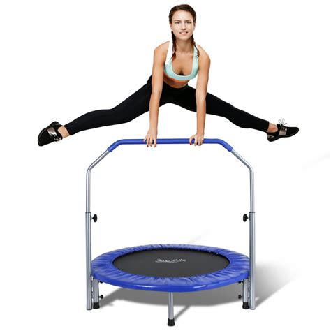 SereneLife SLSPT409 - Sports Jumping Fitness Trampoline, Adult Size ...