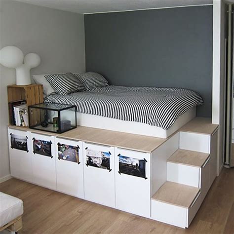 Underbed Storage Solutions for Small Spaces | Diy storage bed, Diy ...