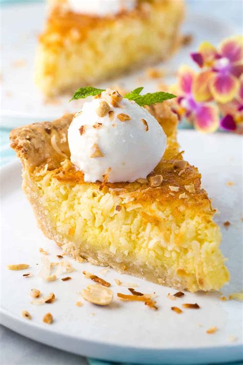 Coconut Custard Pie Recipe - Jessica Gavin