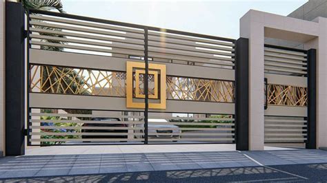 Compound Wall Sliding Gate Designs Photos - Design Talk