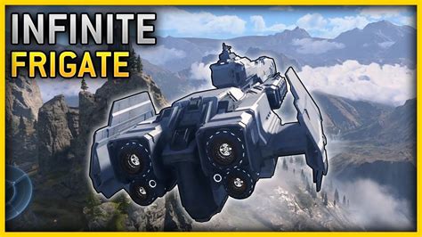 Flying the UNSC Frigate in Halo Infinite - YouTube