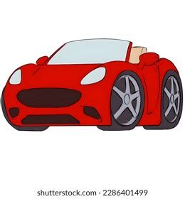 Red Color Car Drawing Study Purpose Stock Illustration 2286401499 ...