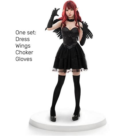 Fallen angel cosplay dress set – Cutiekill