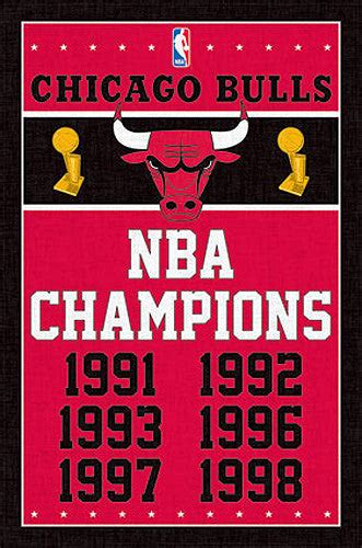 Chicago Bulls "All-Time Greats" (9 Legends, 6 Championships) Premium ...