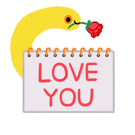 Love You Heart Sticker - Love You Heart Rose - Discover & Share GIFs