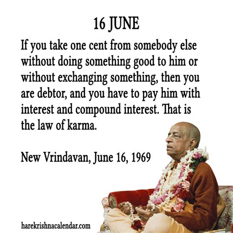 Srila Prabhupada's Quotes for 16 June | Hare Krishna Calendar