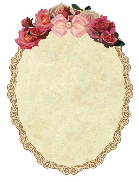 Vintage Roses Paper Border