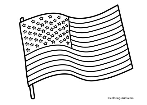 America Flag Coloring Pages And Other Free Printable Clipart Designs ...