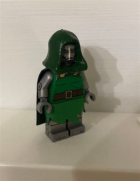 Lego Custom Marvel Comics Dr Doctor Doom Silver Minifigure | Etsy