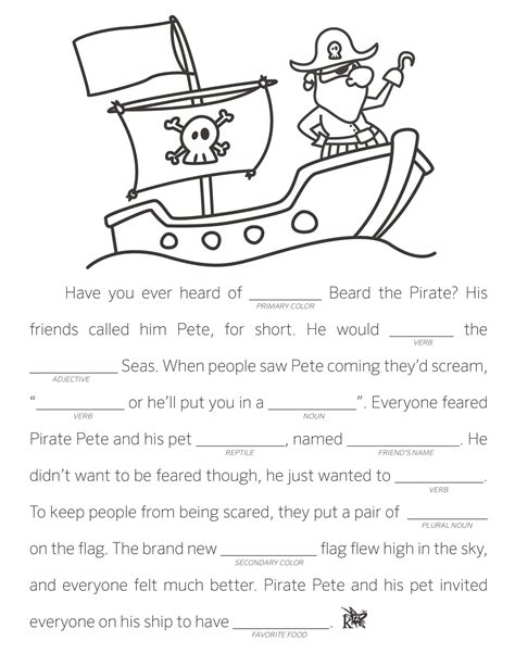 Fill In The Blanks Story Worksheets Pdf Halloween ...