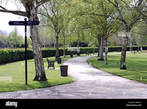 Shirley Park in spring, Shirley, West Midlands, England, UK Stock Photo ...