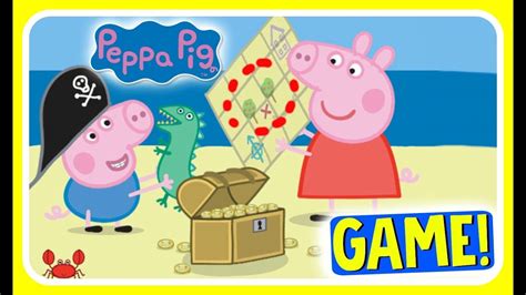 Peppa Pig Treasure Hunt GAME! Peppa Pig & George Pig Find Treasures ...