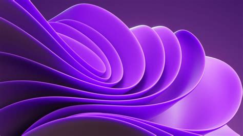 3D background Wallpaper 4K, Windows 11, Purple background