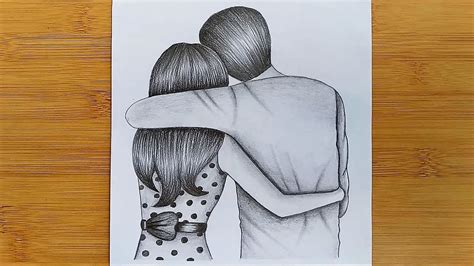 Couple Pencil Drawing Easy - Couple Cute Pencil Drawing Drawings ...