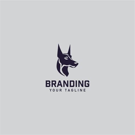 Dog head Logo Design Template 16834539 Vector Art at Vecteezy