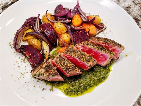 Easy Seared Tuna with Herbs - Cuisine With Me