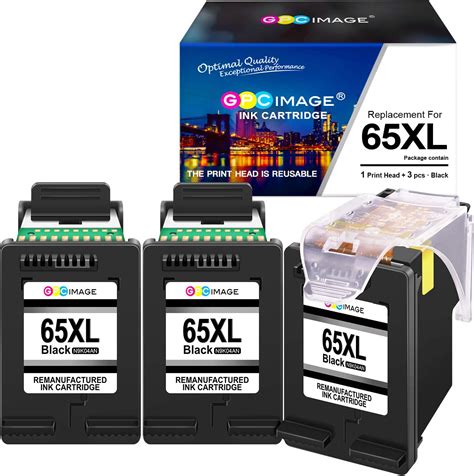 GPC Image Remanufactured Ink Cartridge Replacement for HP 65 65XL 65 XL ...