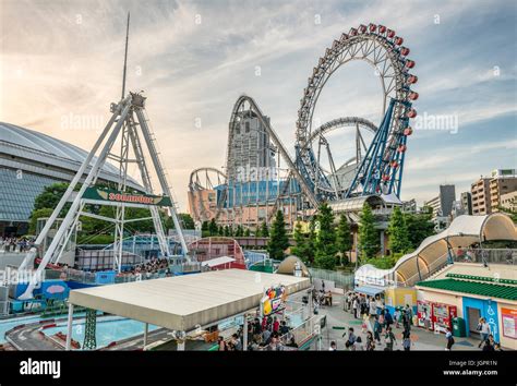 Tokyo Dome City Attractions an amusement park located next to the Tokyo ...