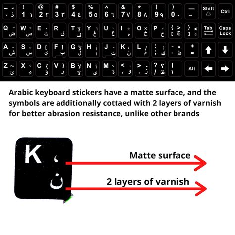 2PCS Arabic Keyboard Stickers Waterproof Replacement Computer - Etsy