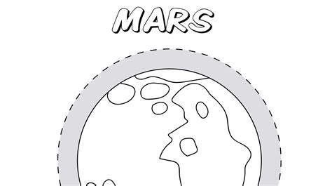 Mars Planet Free Coloring Pages