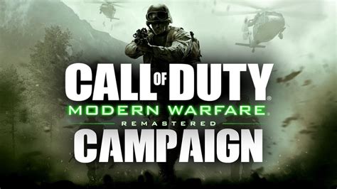 MODERN WARFARE REMASTERED CAMPAIGN GAMEPLAY! (COD4 Remastered Campaign ...