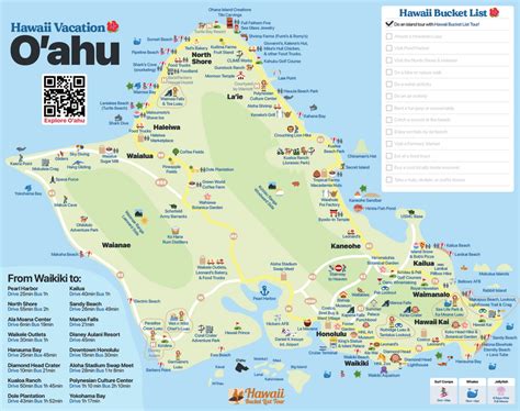 Download FREE printable, high resolution tourist maps of Oahu, Waikiki ...