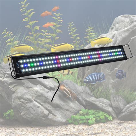 Yescom Multi-Color 78/129/156 LEDs Aquarium Light Freshwater Saltwater ...