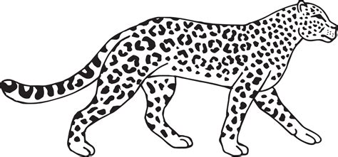 Leopard Outline Clipart