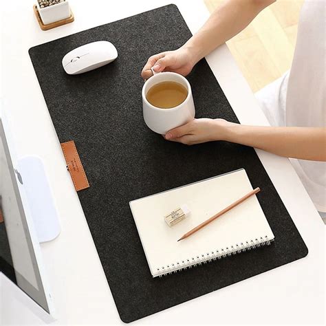 Large Felt Desk Mat Mouse Pad for Office & Gaming - Orbisify.com