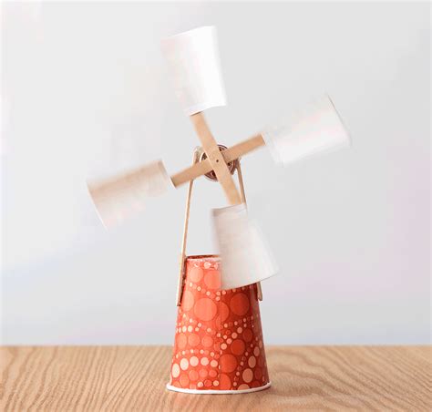 Micro DC Motor DIY Windmill Model Toy Gift Vertical Axis Wind Turbine ...