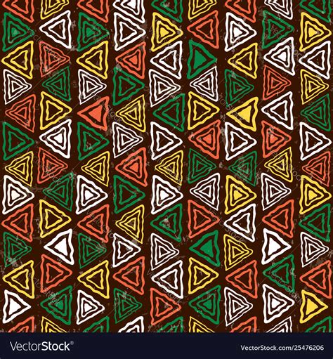 African Pattern Line Art