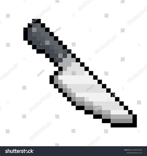 Kitchen Knife Pixel Art 32 Bit Stock Vector (Royalty Free) 2181517015 ...