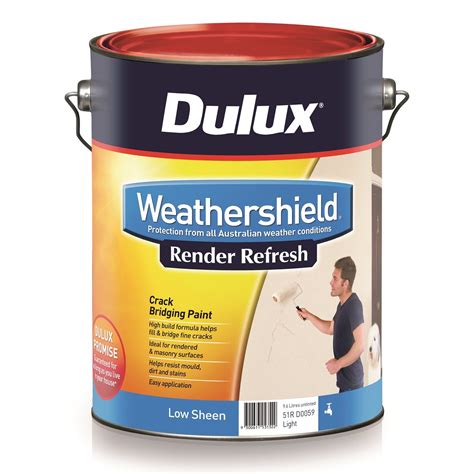 Dulux 10L Exterior Paint Render Refresh Weathershield - Bunnings Australia