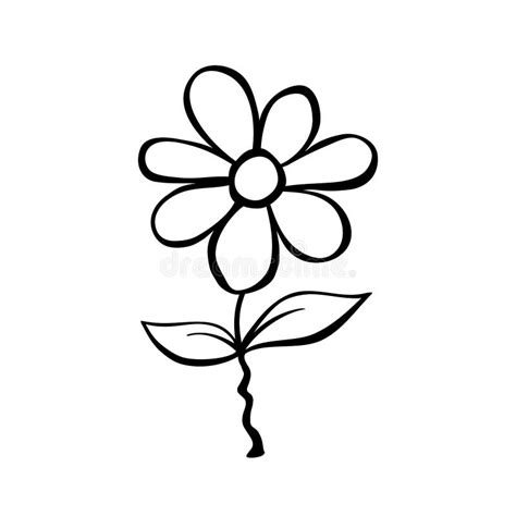 Clipart Black And White Flower