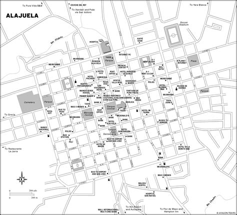 Alajuela City Map - costa rica • mappery