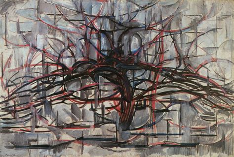 Surreal Art: Piet Mondrian's abstract trees art painting