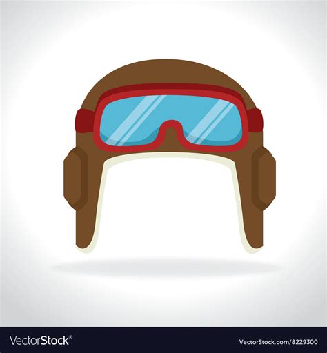 Pilot hat design Royalty Free Vector Image - VectorStock