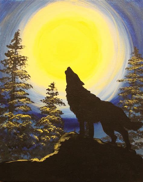 Wolf and Moon | Art Studio/Class | Pinterest | Wolf howling, Libraries ...