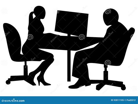 Job interview stock vector. Illustration of hiring, office - 92811105