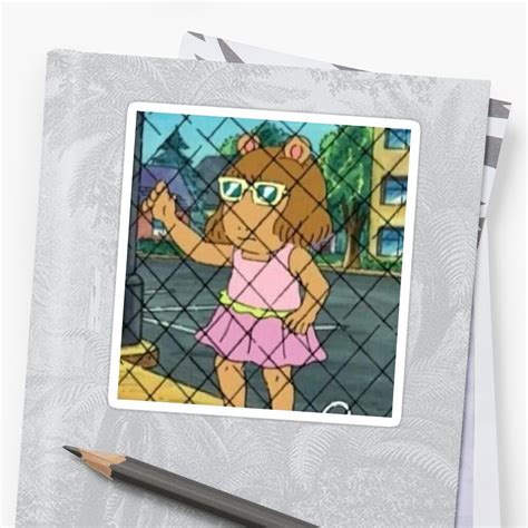 "D.W. Arthur Meme" Stickers by DaniDen | Redbubble