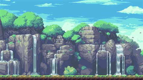 Pixel Art Landscape Wallpaper