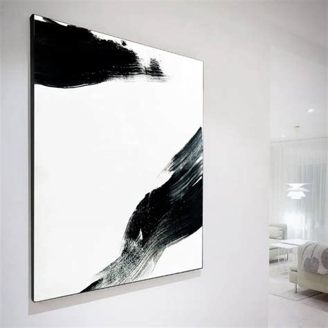 Minimalism – Black & White | Original Painting for Sale | Ron Deri Art